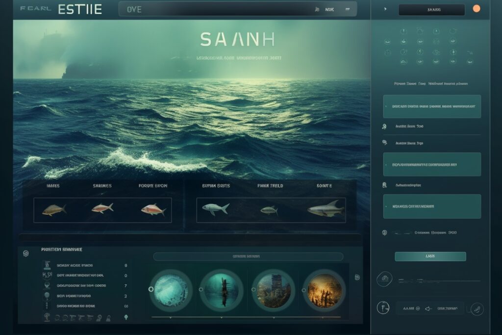 online sea software interface